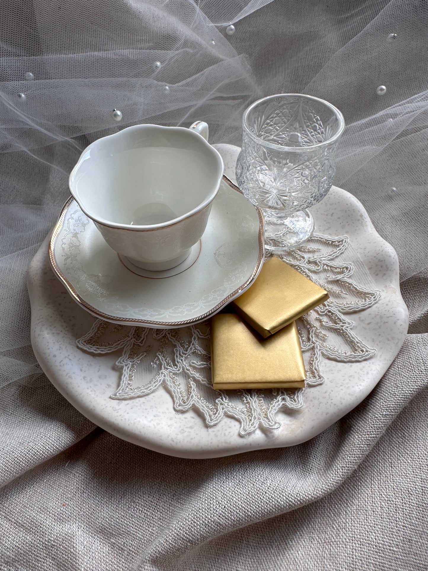 Verlobungstablett Natural Set Nisan tepsisi