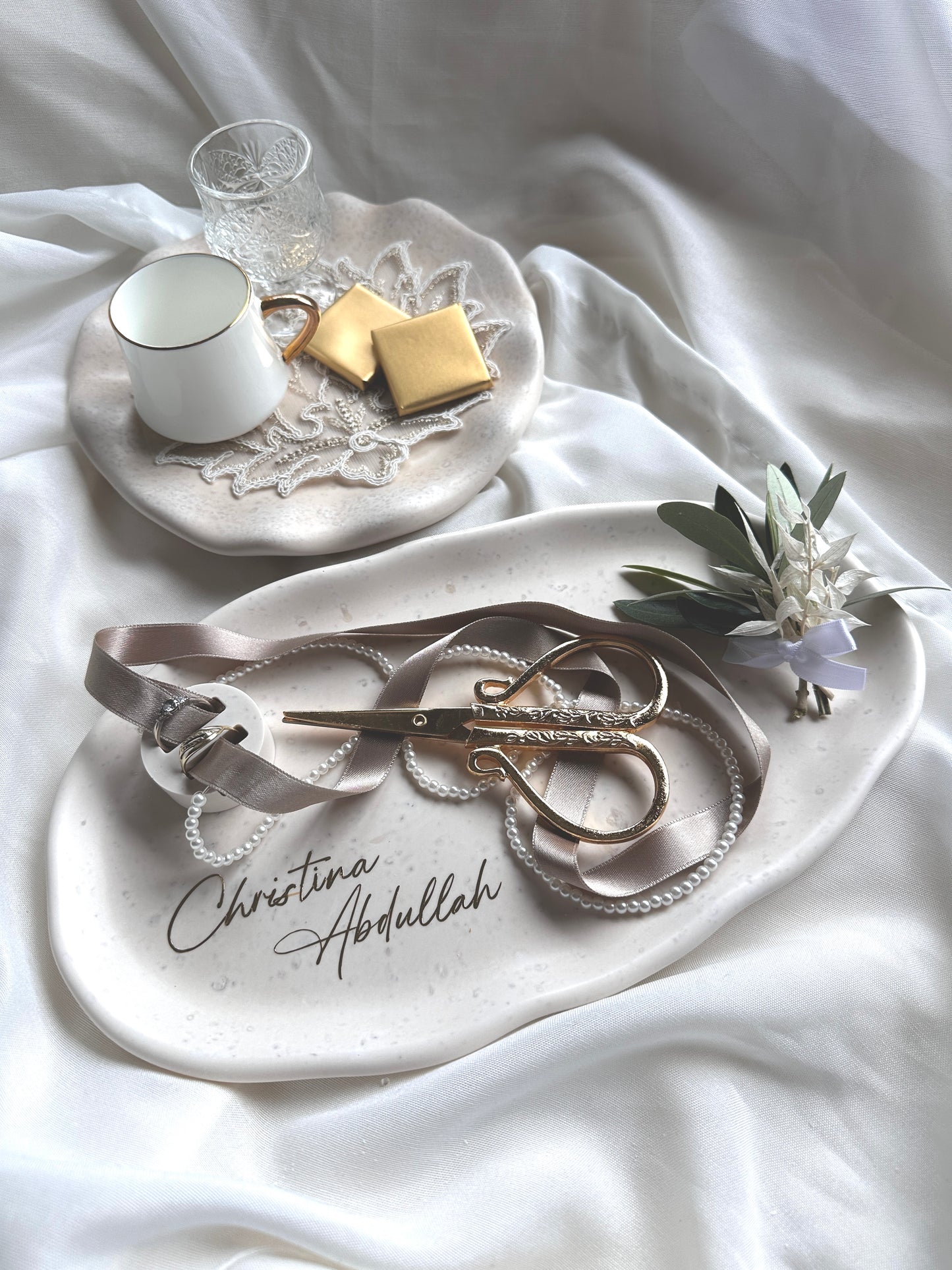 Verlobungstablett Natural Set Nisan tepsisi