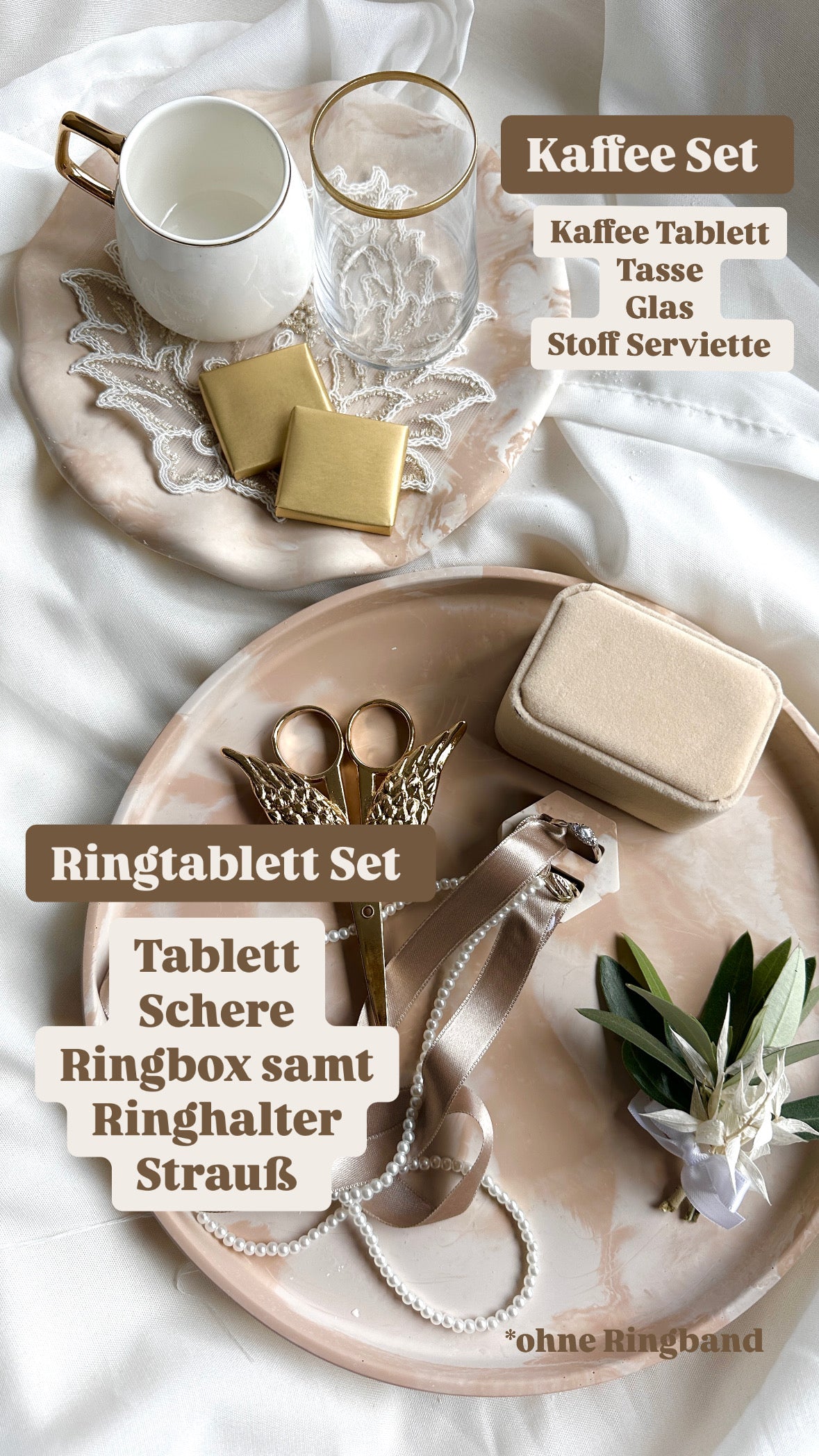 Verlobungstablett Natural Set Nisan tepsisi Nr 2