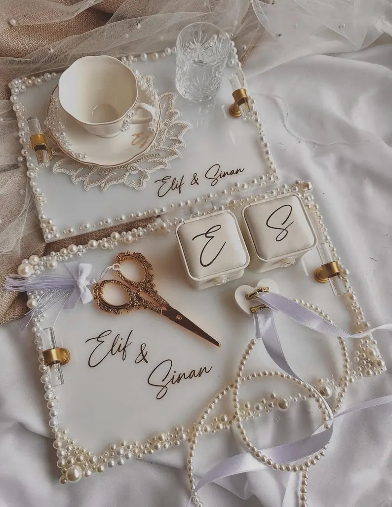 Verlobungsset Acryl Luxury perlen