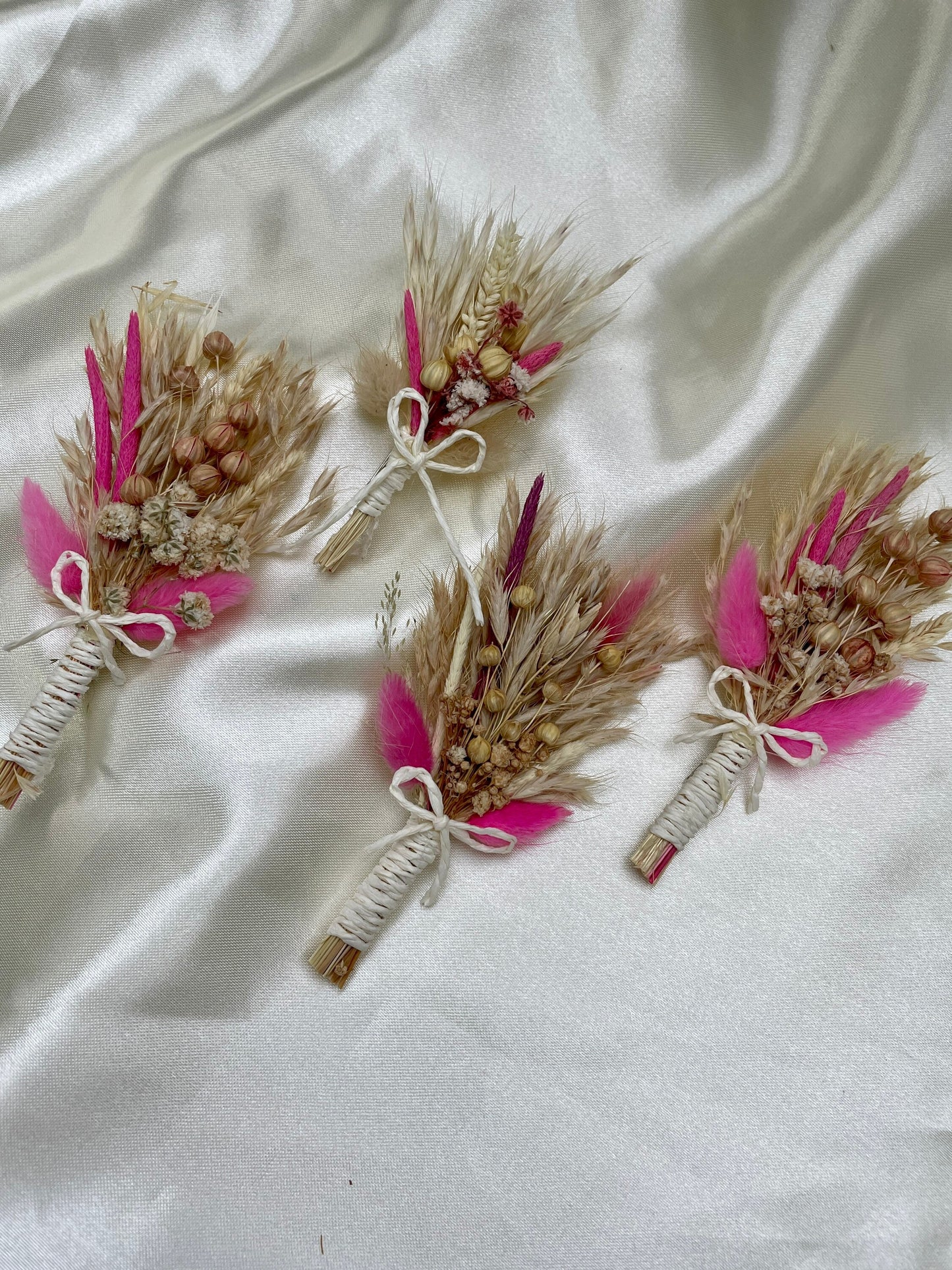 Ansteckstrauß für Bräutigam und Grooms Hochzeit Trockenblumensträuße