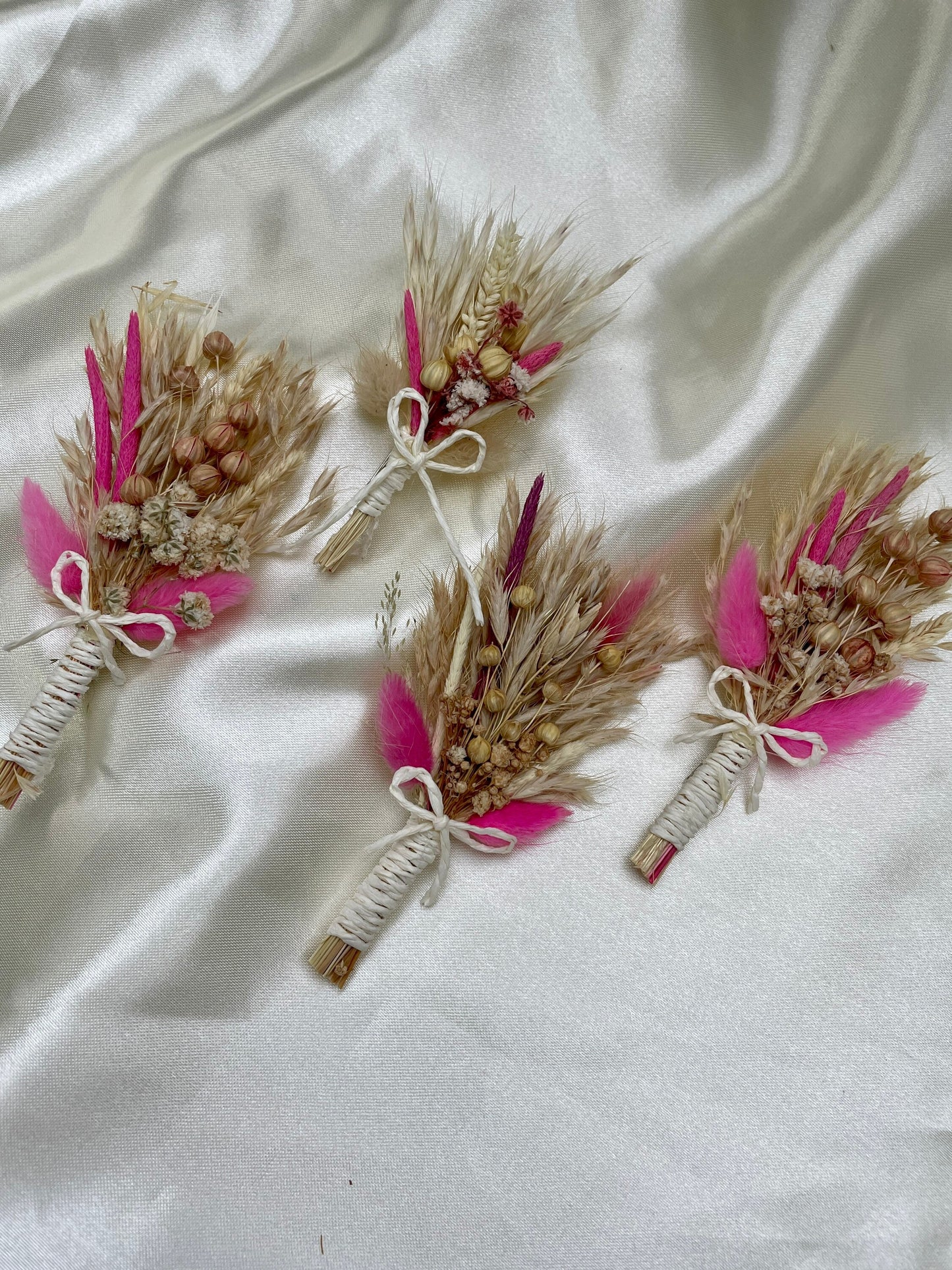 Ansteckstrauß für Bräutigam und Grooms  Hochzeit Trockenblumensträuße