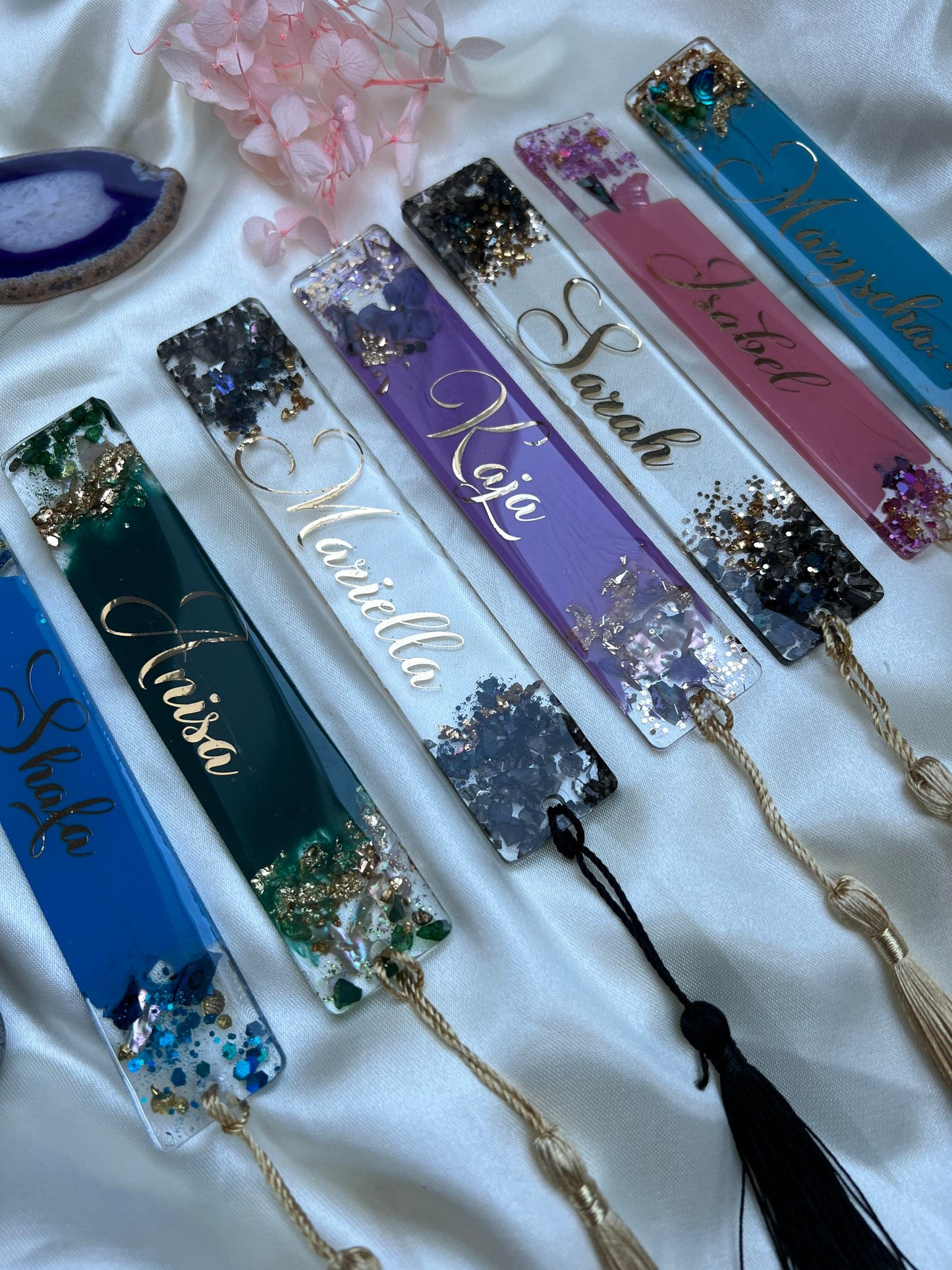 Lesezeichen aus Resin Personalisiert