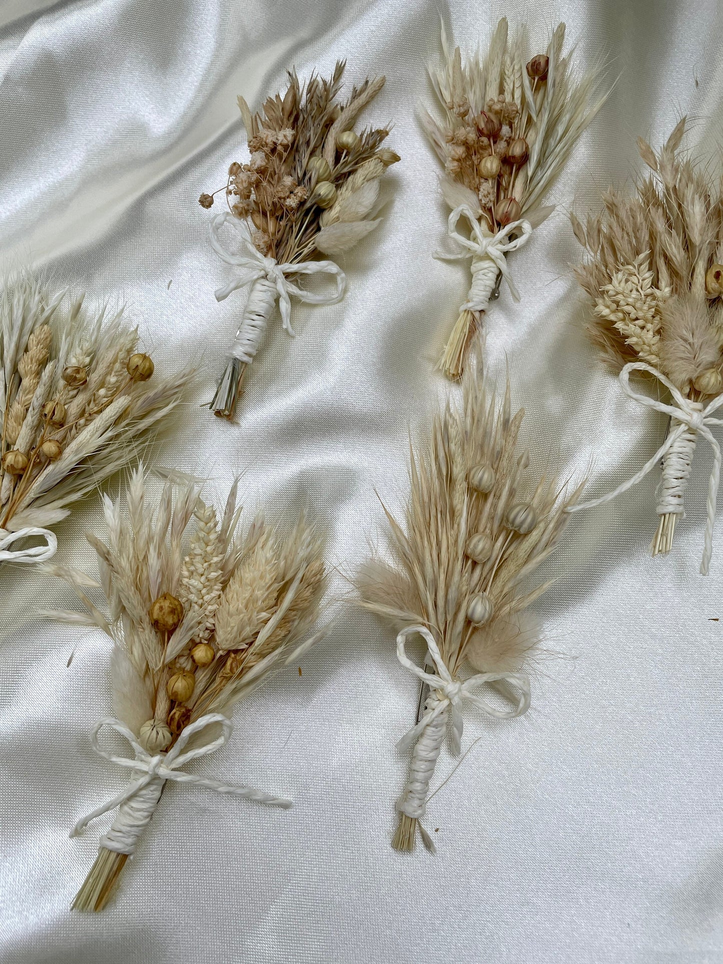 Ansteckstrauß für Bräutigam und Grooms Hochzeit Trockenblumensträuße