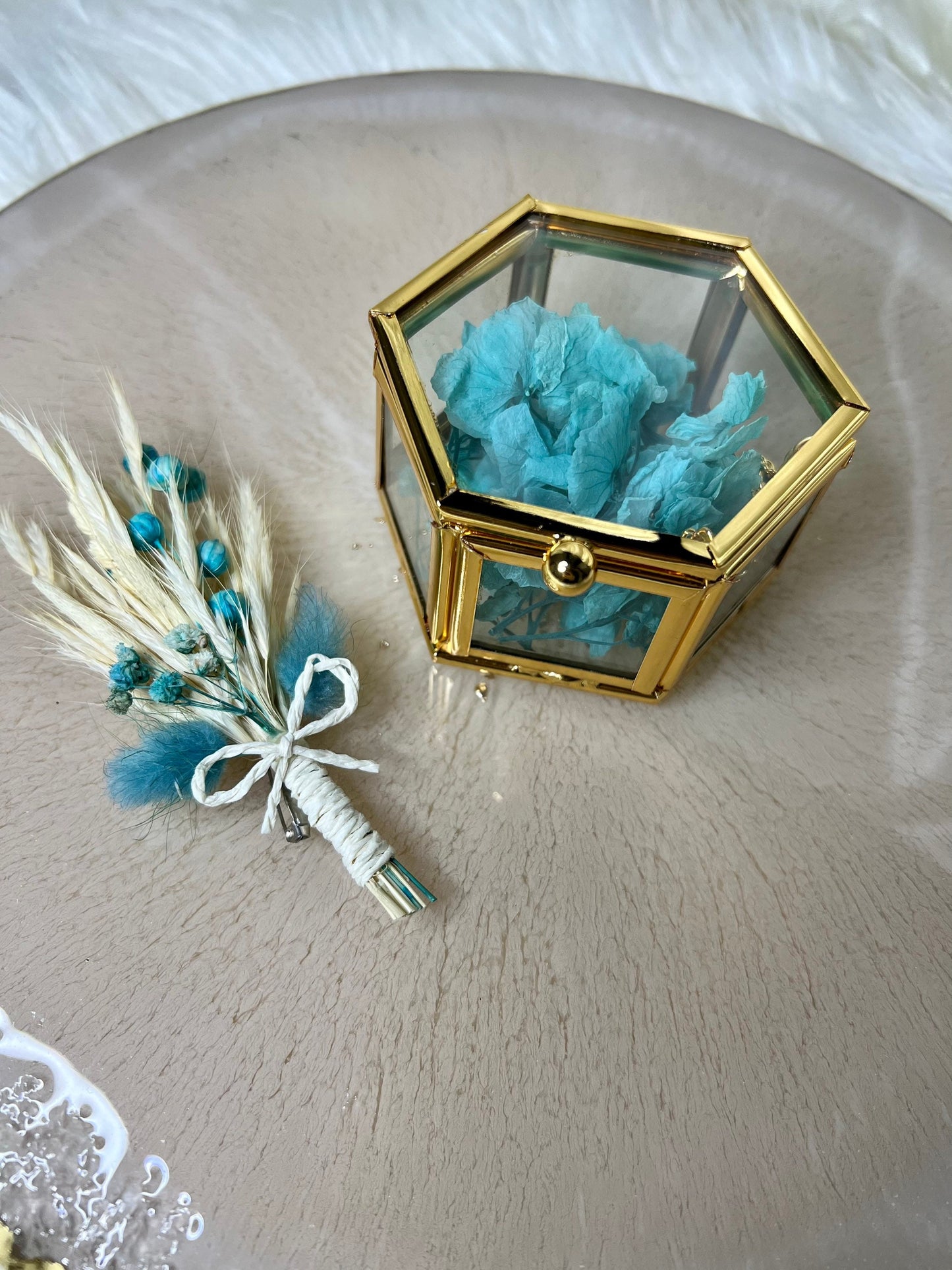 Verlobung Hochzeit personalisiert Ringbox damat kahvesi tepsisi