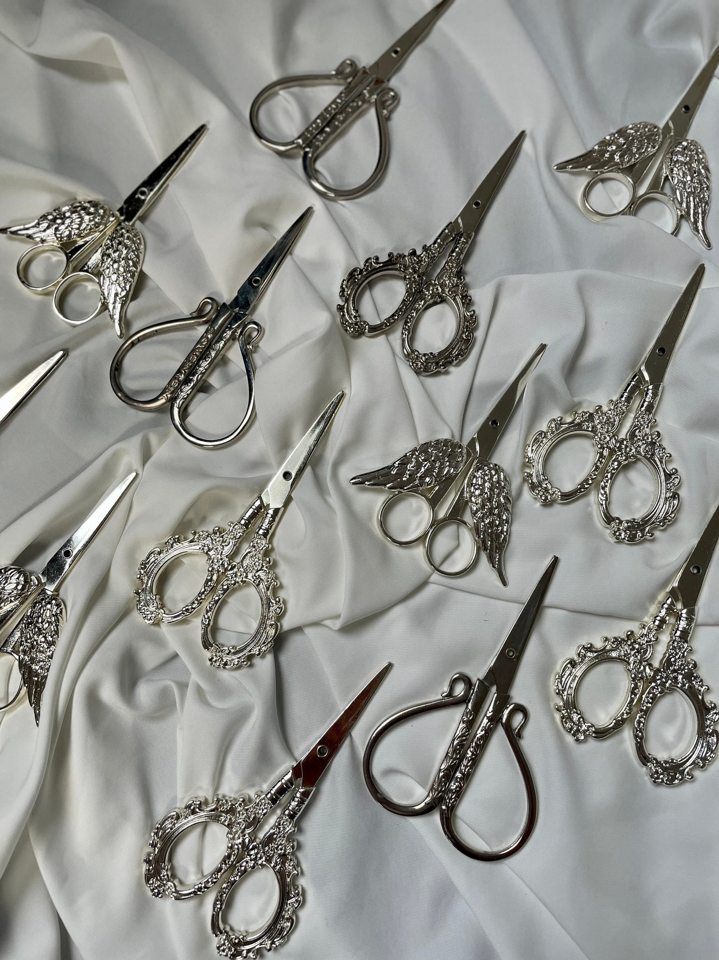 Verlobung Hochzeit Schere in Silber