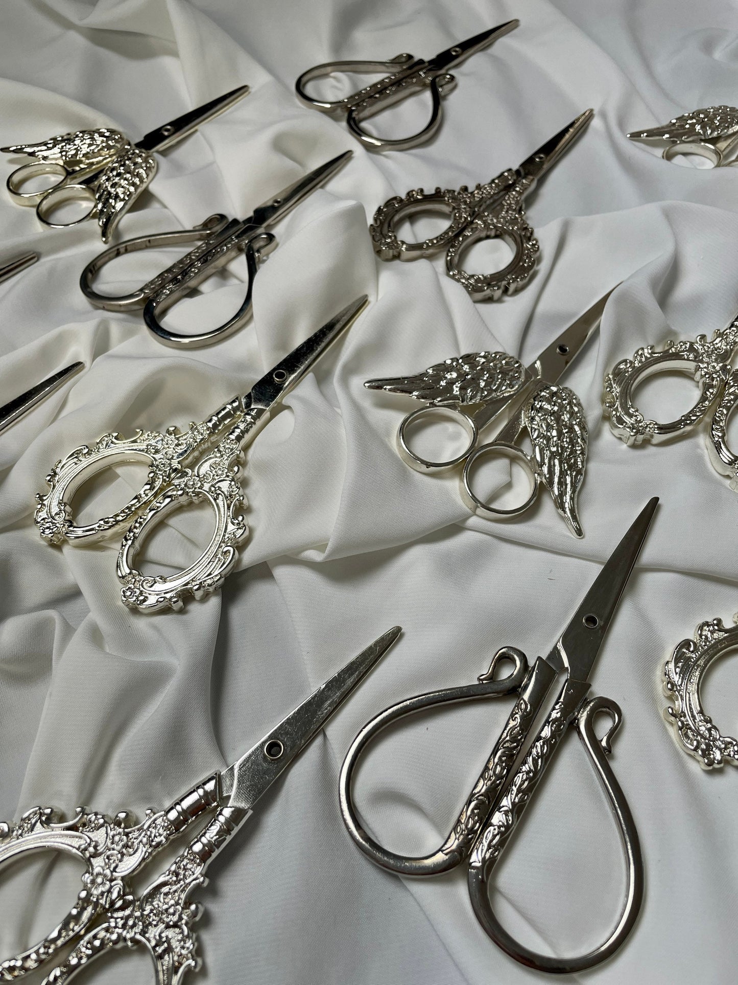 Verlobung Hochzeit Schere in Silber