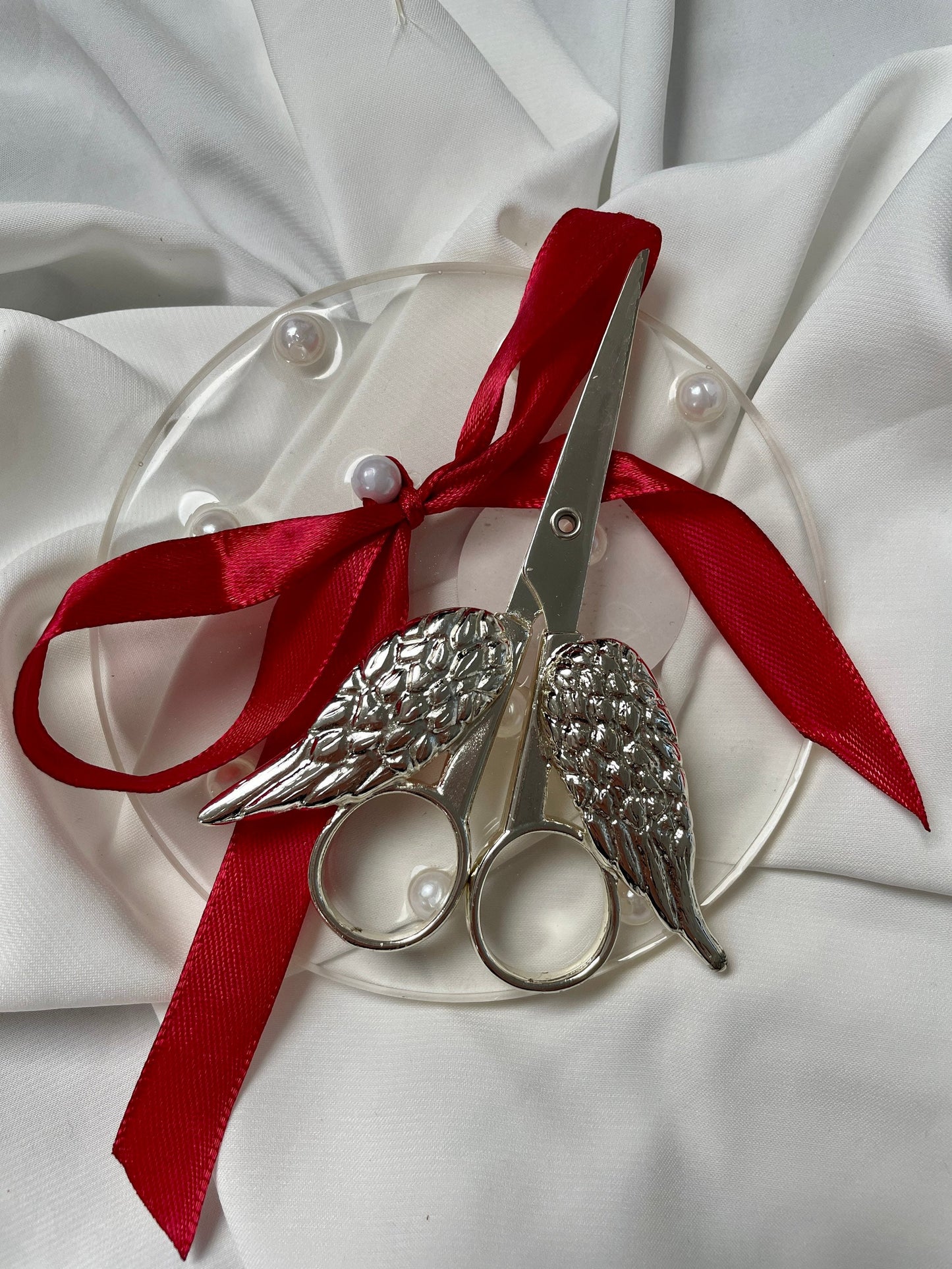 Verlobung  Hochzeit Schere in Silber