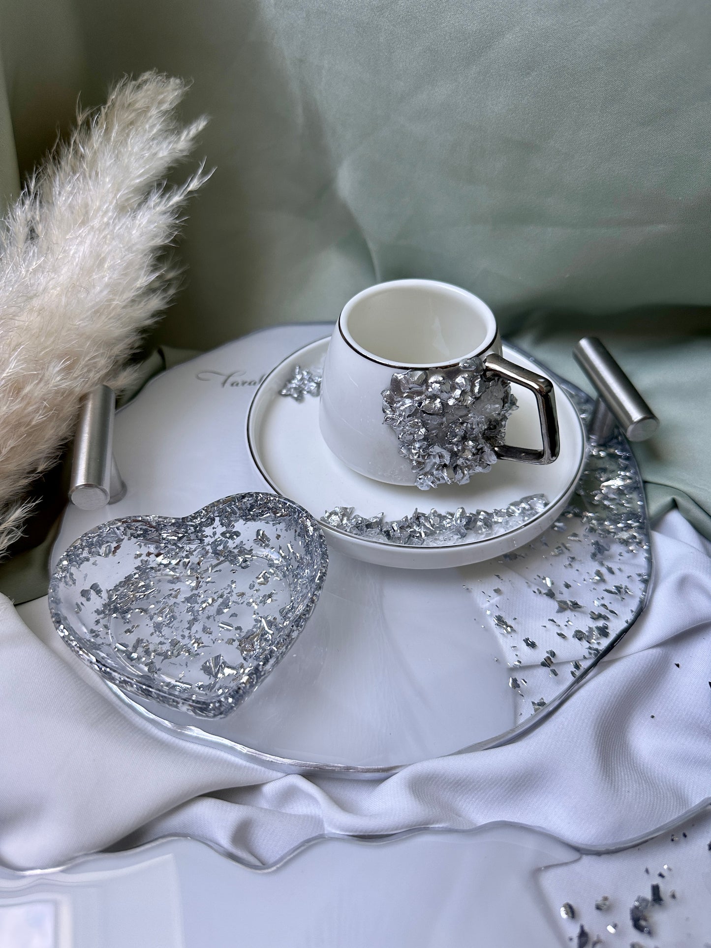 Silber Verlobung  Hochzeit Mokkatasse damat kahvesi fincani