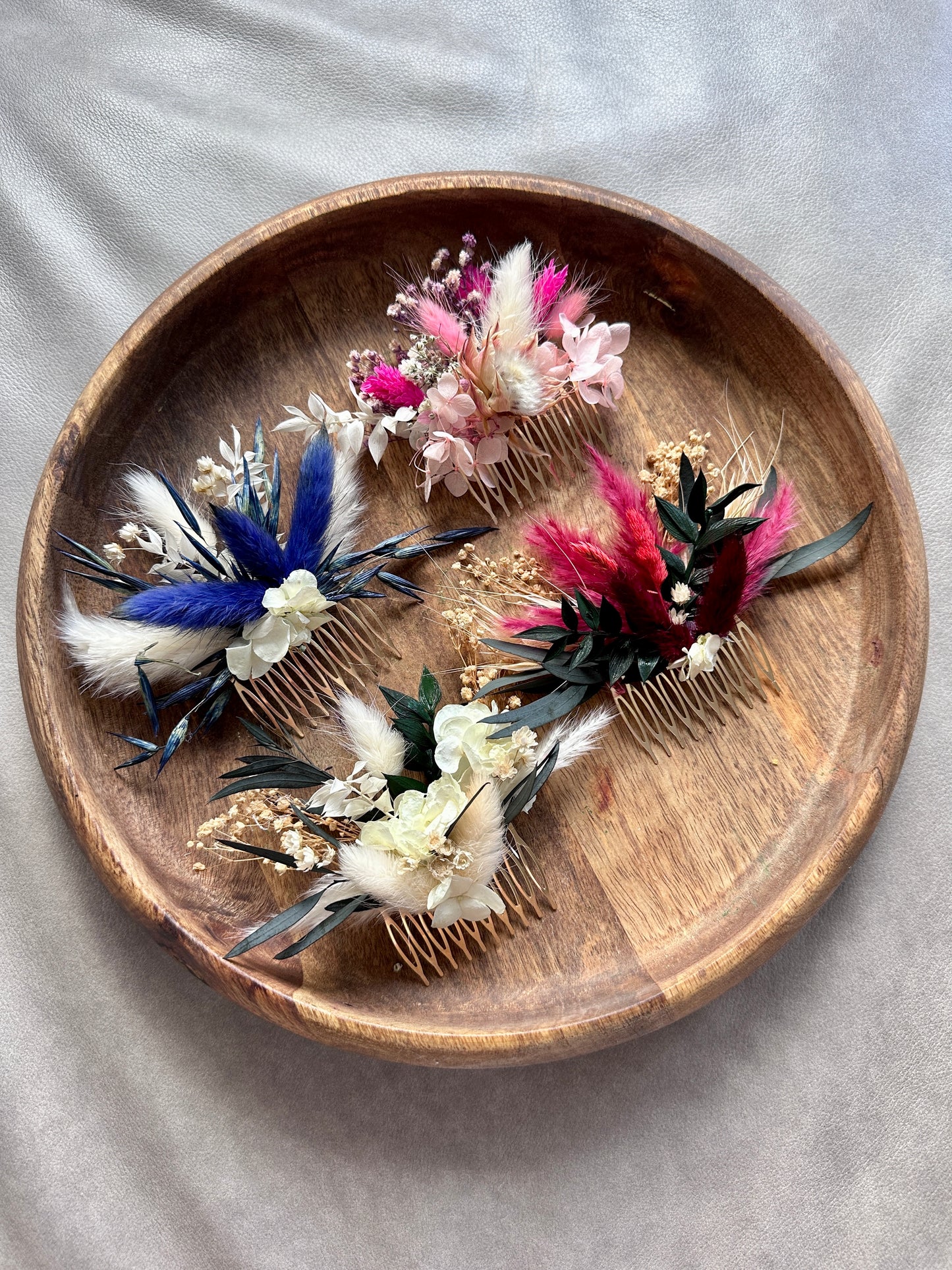 Haarkamm Trockenblumen Hochzeit Steckkamm Trockenblumen Brautfrisur