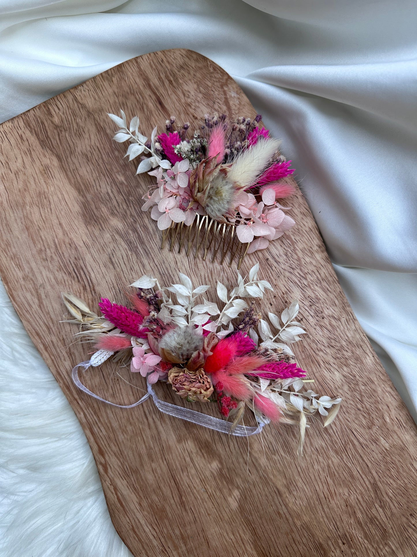 Haarkamm Trockenblumen Hochzeit Steckkamm Trockenblumen Brautfrisur