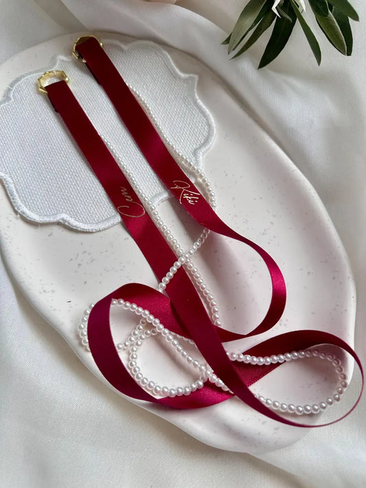 Ringband mit Perlen