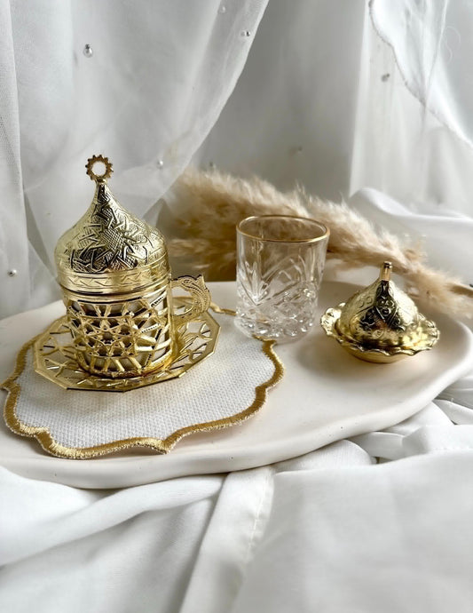 Tassen Set Damat Kahvesi Gold