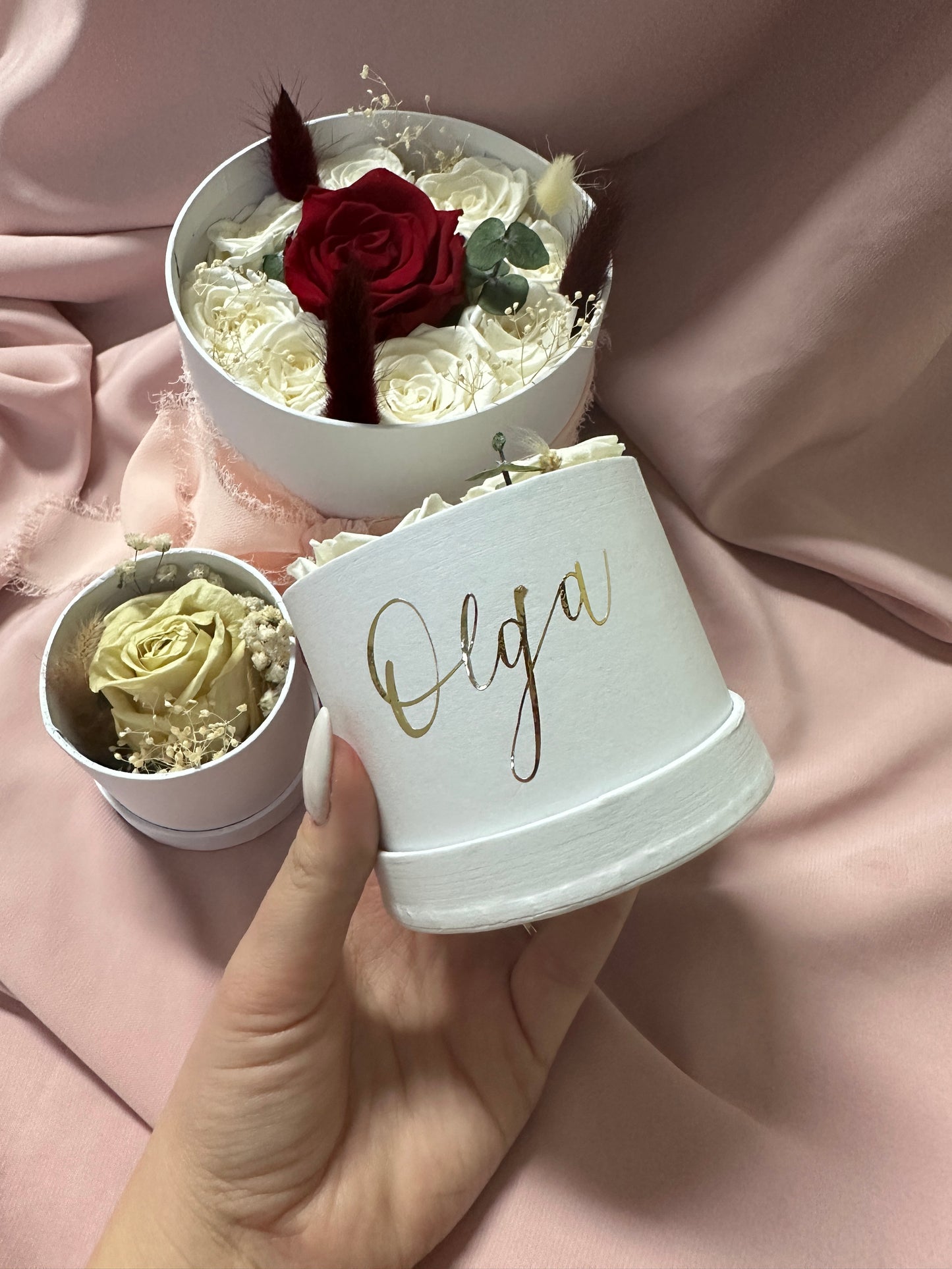 Personalisierte Infinity Rose Box