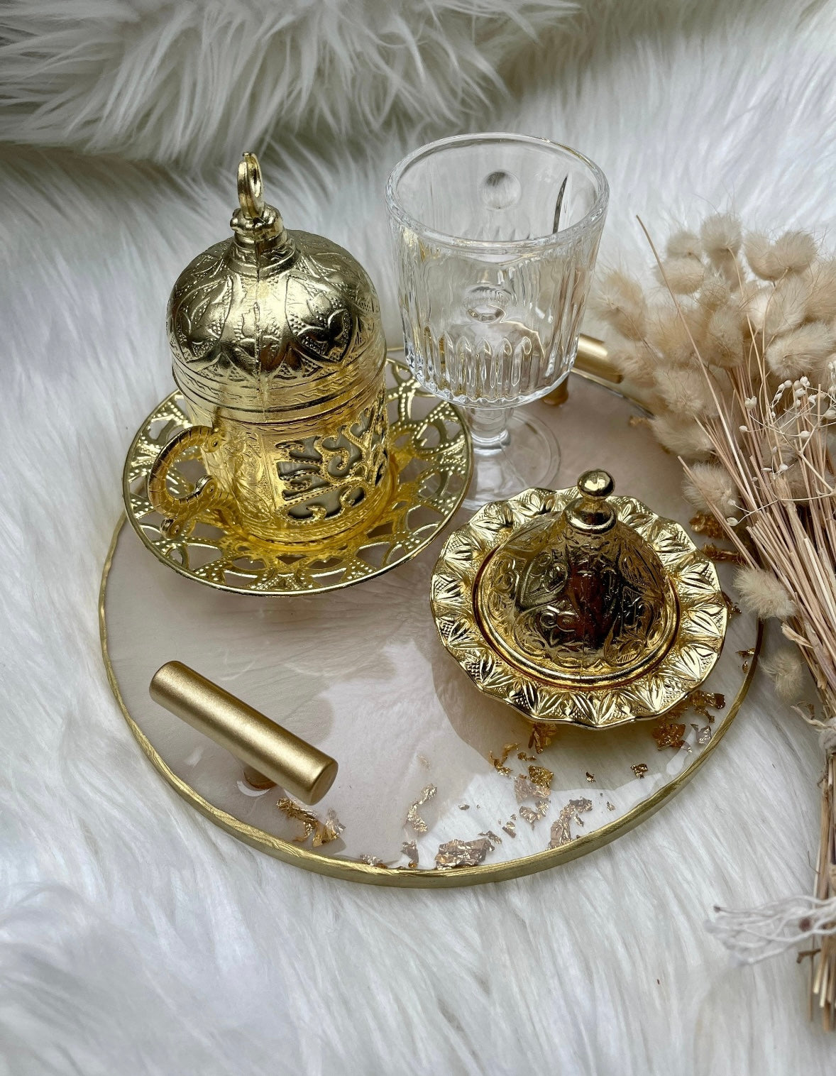 Tassen Set Damat Kahvesi Gold