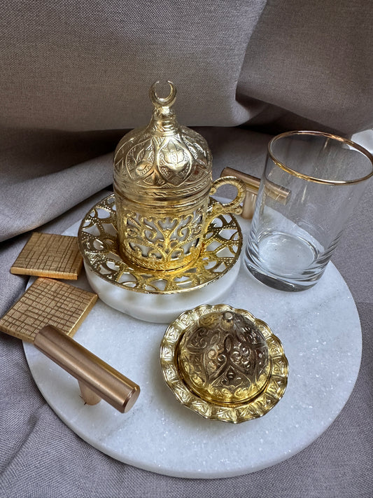 Tassen Set Damat Kahvesi Gold